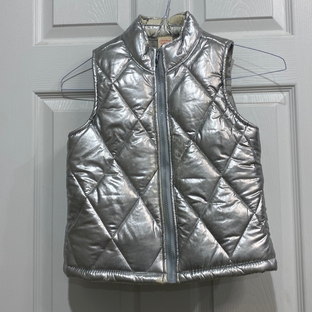 SUPER CUTE KIDS METALLIC SLEEVELESS PUFFY JACKET❤️‍🔥⭐️